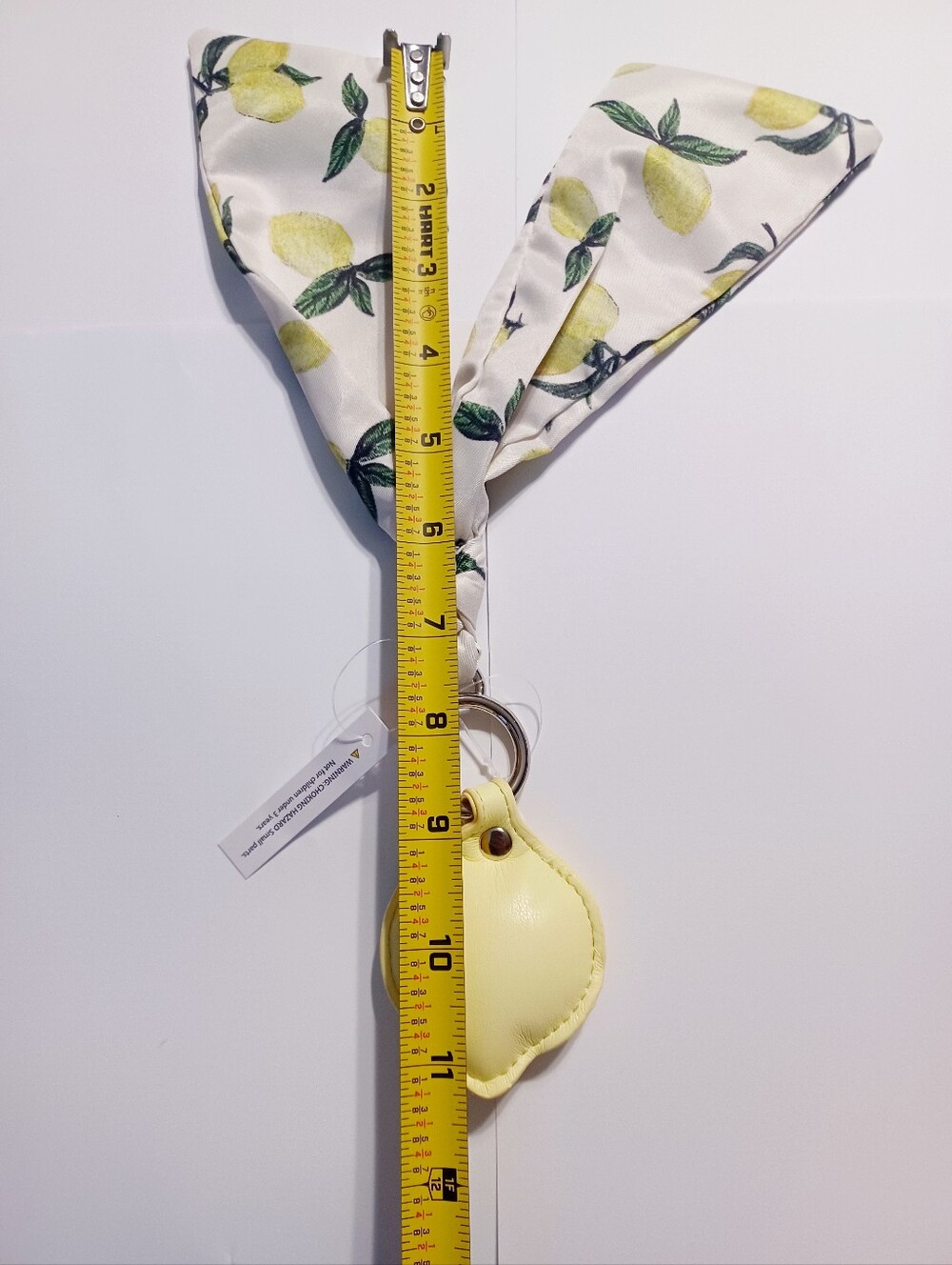 Steve Madden Yellow Lemon & Scarf Key Ring/Bag Charm - Picture 3 of 3
